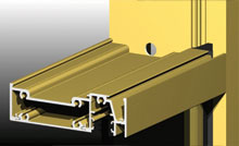 Front glazed framing with a variety of transom details, including double beads as detailed.
