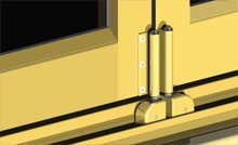 Specially designed runners to inhibit clashing in a bi-parting configuration.