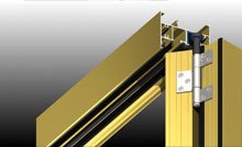 The stainless steel head guide rolls in semi-rigid PVC guide to reduce operation noise.