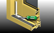 Door panels can be adjusted up, down and sideways.