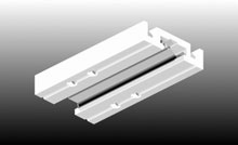 Specifically designed spigot system for unique bottom roller guide.<br />