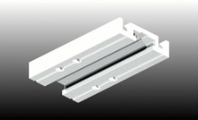 Specifically designed spigot system for unique bottom roller guide.<br />