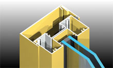 All 424 framing is designed to accept IGUs up to 25mm.<br />