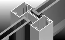 Various mullion details for site windload conditions.<br />