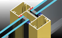 Various mullion details for site windload conditions.<br />
