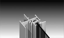 Series 452 frame compared to conventional residential frame. Incorporates sashes from Series 504.