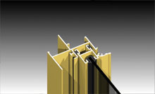 Series 452 frame compared to conventional residential frame. Incorporates sashes from Series 504.