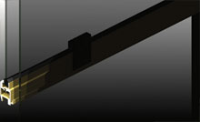 The standard heavy duty ANDO&trade; sash lock can be coloured to match framing.