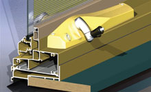 Manual chain winders are standard on Series 456 awning sashes.<br /><br />