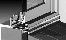 Unique sash rail stiffener, accepts high wind load and inhibits sash deflection.