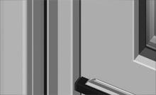 Tilt sashes can be released with spring loaded finger pulls.<br />