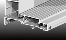 In addition to external and low rise sills, the internally opening threshold is self-draining.