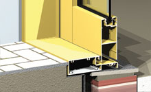 Externally opening door sill.<br /><br />