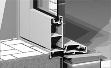 Internally opening door sill.<br /><br />