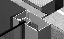 Series 80 maintains the same glazing line as 400 series framing, with a variety of jamb options.