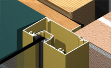 Series 80 maintains the same glazing line as 400 series framing, with a variety of jamb options.