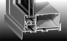 Sub-sill designed to support heavy double glazed frames and maintain the thermal break.