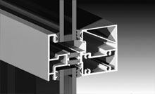 Can be glazed from inside or outside. Concealed drainage holes.<br />