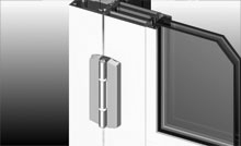 The doors have been designed to accept an adjustable heavy duty hinge.
