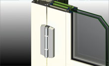 The doors have been designed to accept an adjustable heavy duty hinge.
