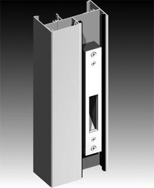 We have designed custom injection moulded nylon spacers to position the spring loaded lock keeper in the right location.
