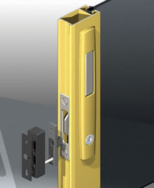 ANDO&trade; Sliding Window mortice lock is easily opened by depressing the push button. To lock depress the pull handle. Key lockable.