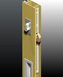 When using ISEO&trade; mortice lock on residential doors we can match the 2mm thick pull handle face plate with 2mm thick escutcheons.