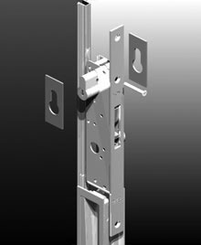 The escutcheon is secured to door stile with thin double side tape.<br><br>