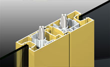 Shoot bolts on non-thermal commercial doors fitted with multi-point locks shown.<br>